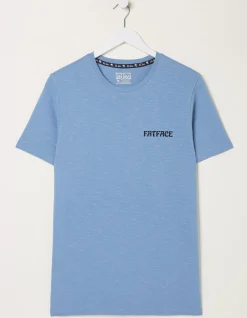 FatFace Another Day T-Shirt Chambray Blue New