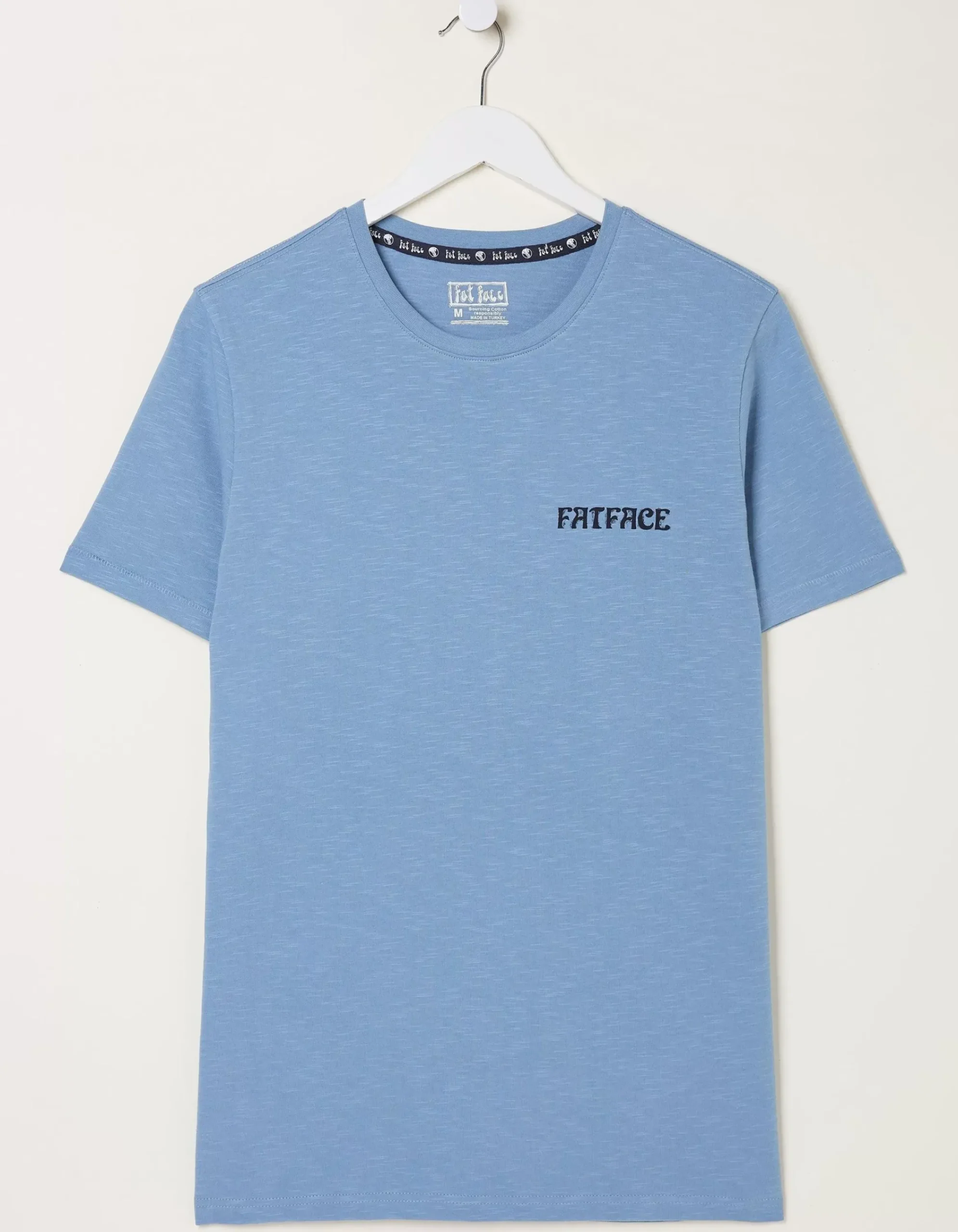 FatFace Another Day T-Shirt Chambray Blue New