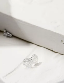 FatFace Filagree Studs Silver New