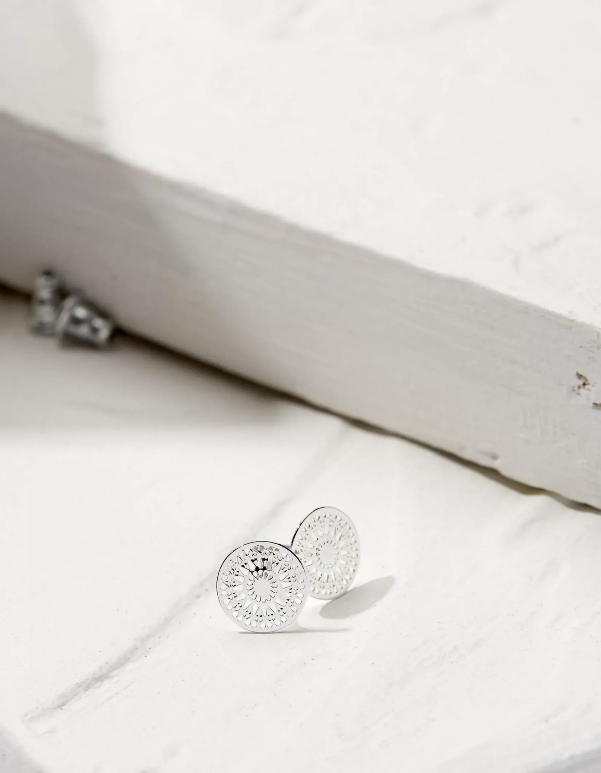 FatFace Filagree Studs Silver New