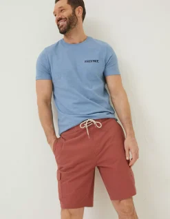 FatFace Filey Cargo Swim Shorts Terracotta Online