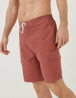 FatFace Filey Cargo Swim Shorts Terracotta Online