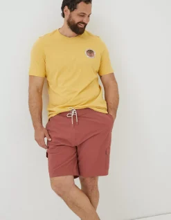FatFace Filey Cargo Swim Shorts Terracotta Online