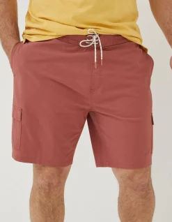 FatFace Filey Cargo Swim Shorts Terracotta Online