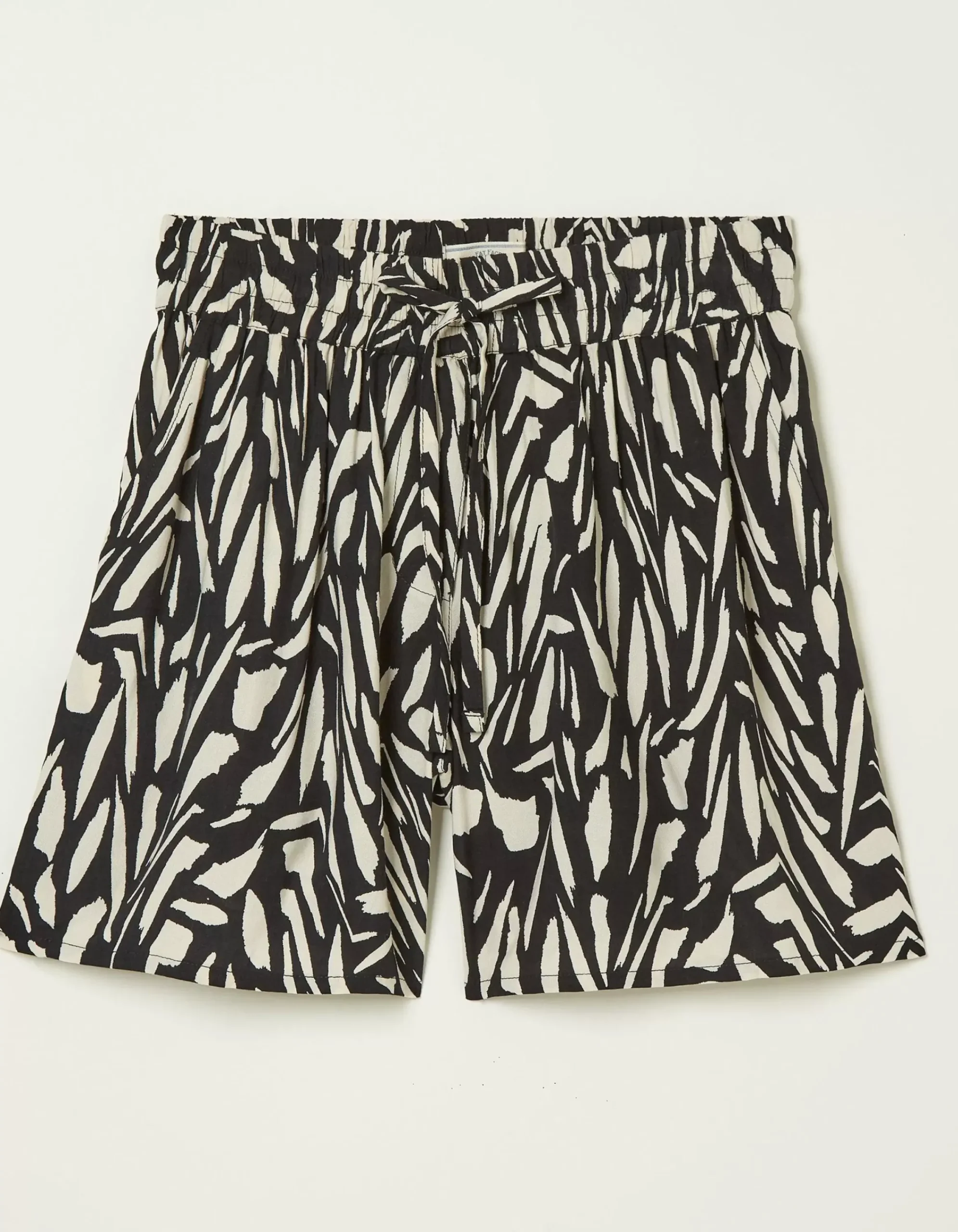 FatFace Fiona Paint Stroke Shorts Black Sale