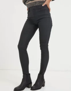 FatFace Five Pocket Coated Jegging Black Online