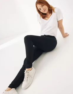 FatFace Five Pocket Jeggings Black Clearance