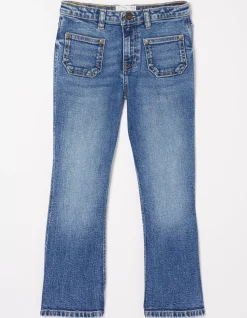 FatFace Flared Denim Jeans Denim Blue Sale