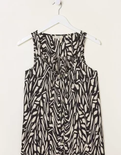 FatFace Flora Paint Stroke Vest Black