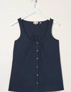 FatFace Flora Vest Navy Best