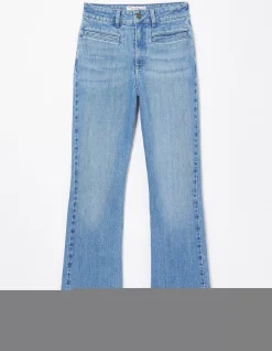 FatFace Fly Flare Comfort Stretch Jeans Light Blue Clearance