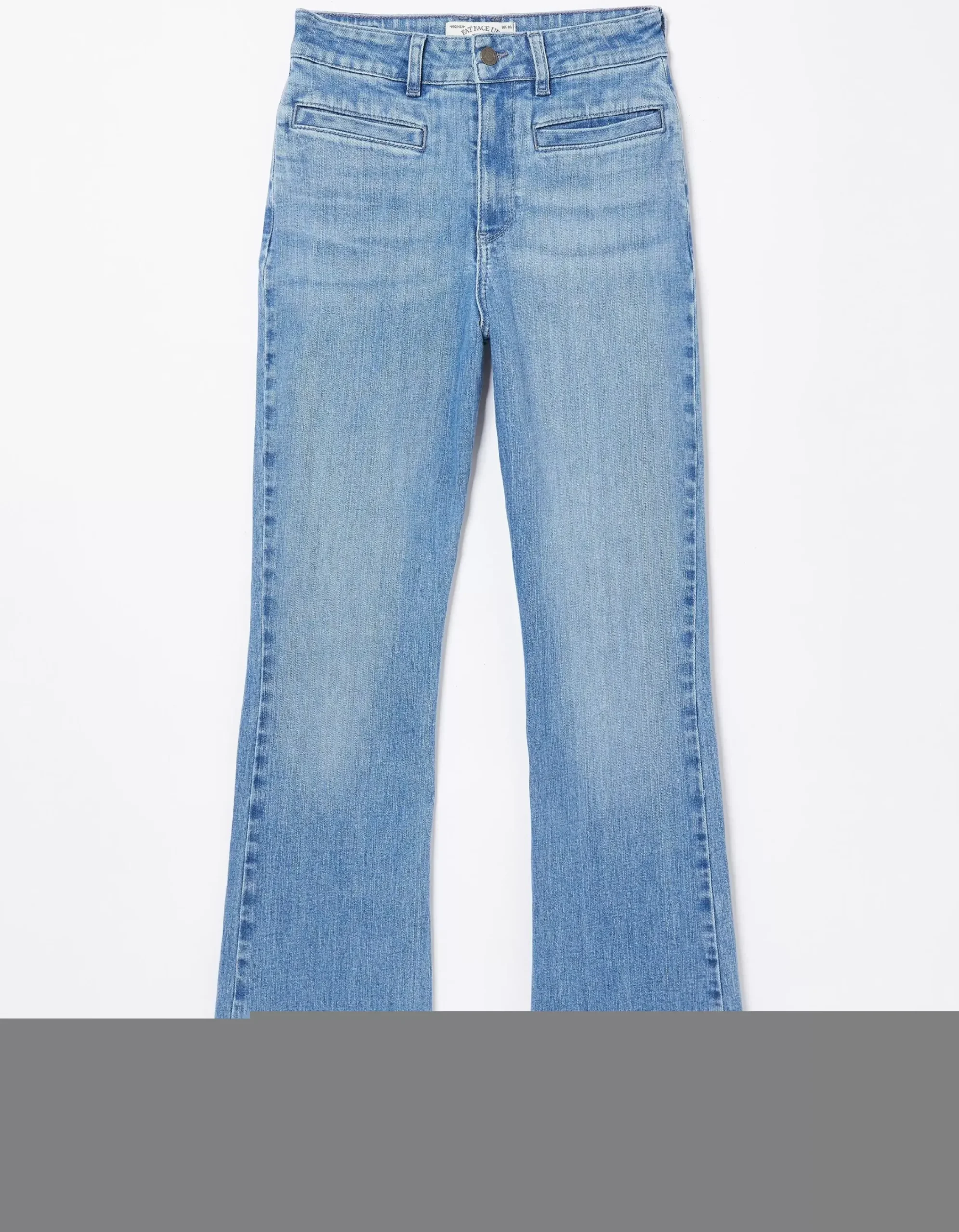 FatFace Fly Flare Comfort Stretch Jeans Light Blue Clearance