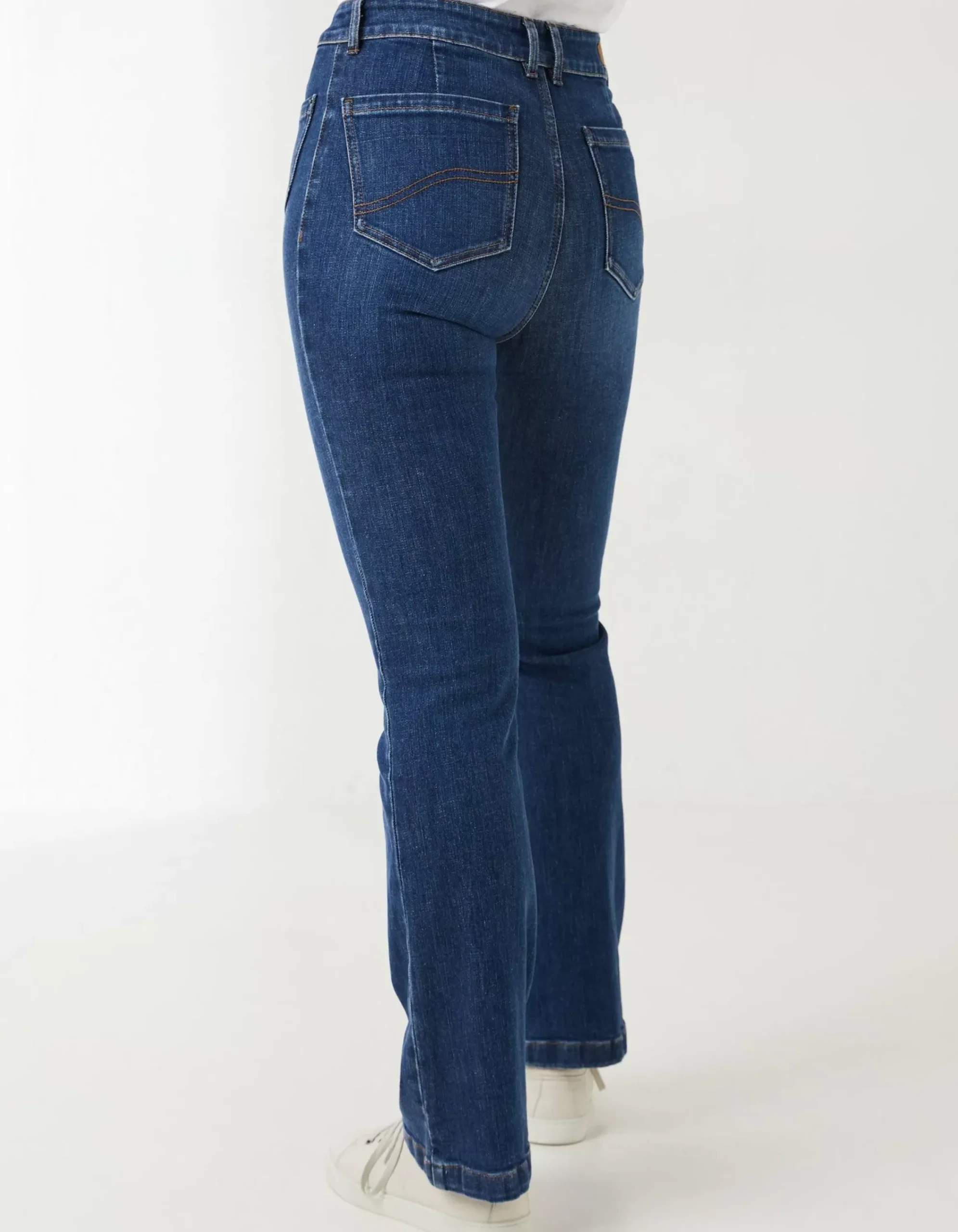 FatFace Fly Flare Comfort Stretch Jeans Dark Blue Sale