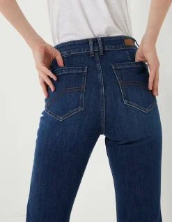FatFace Fly Flare Comfort Stretch Jeans Dark Blue Sale