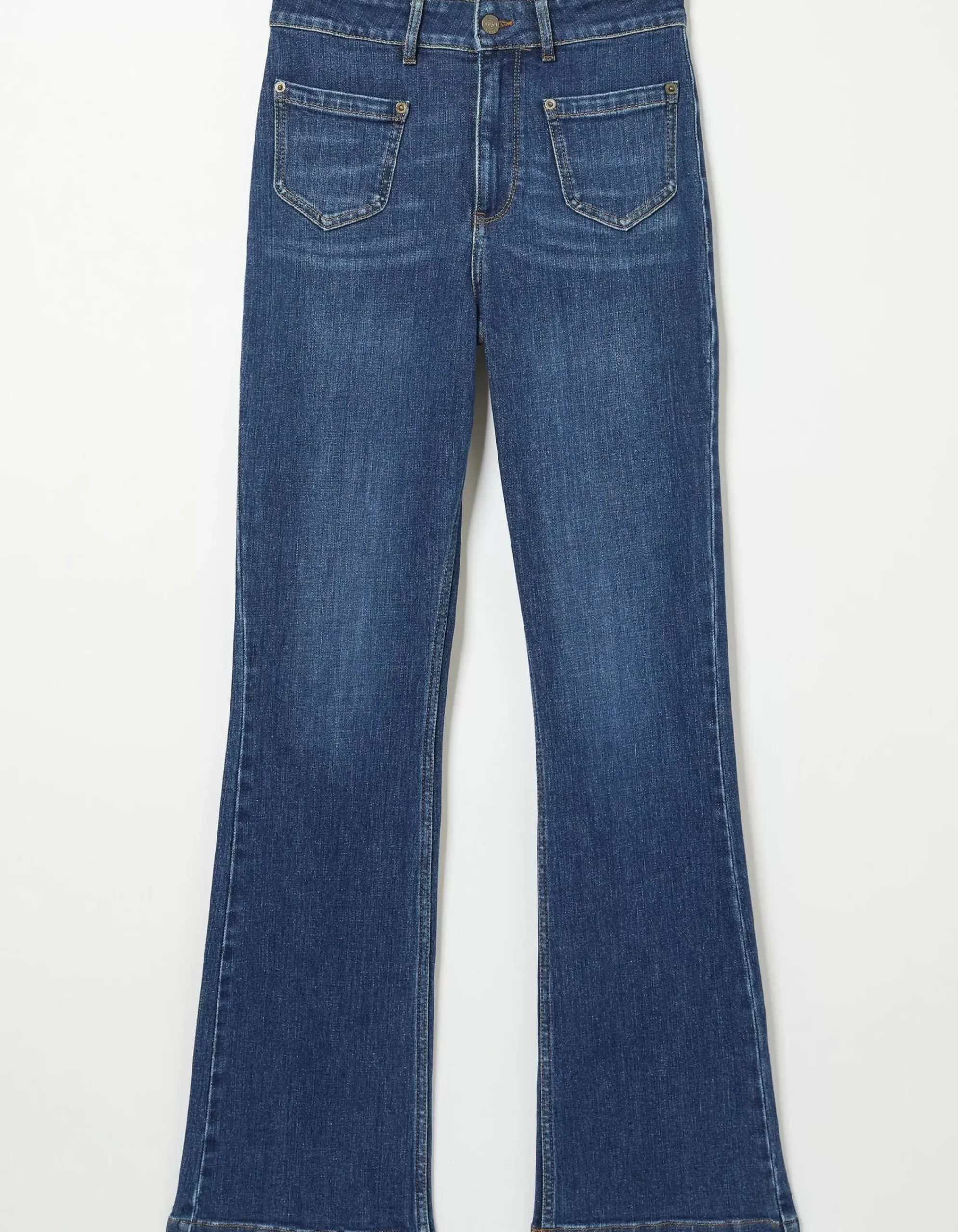FatFace Fly Flare Comfort Stretch Jeans Dark Blue Sale