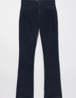 FatFace Fly Flare Corduroy Trousers Navy
