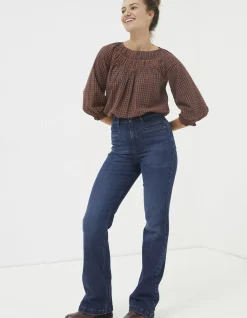 FatFace Fly Flare Jeans Dark Blue Outlet