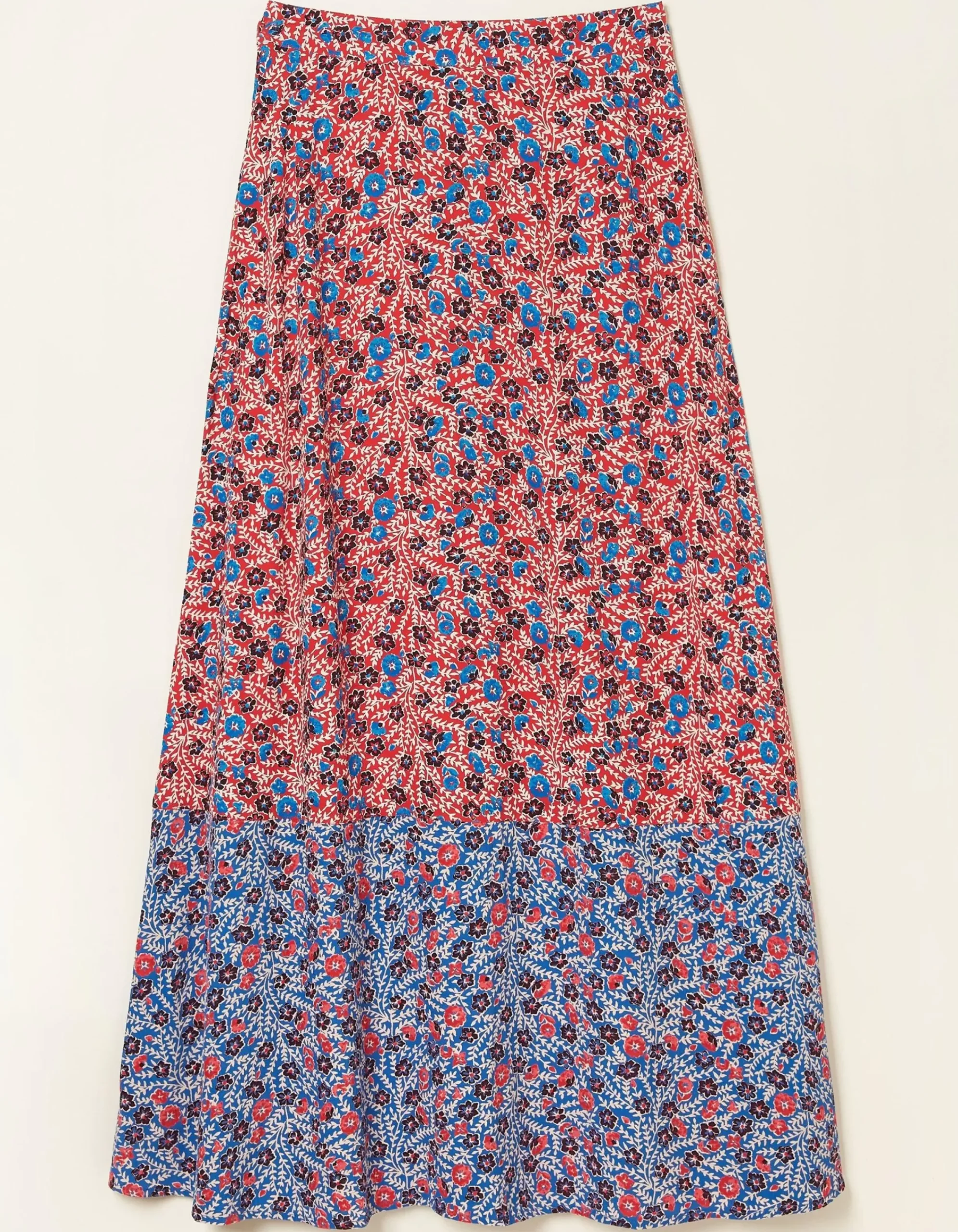 FatFace Francesca Meadow Maxi Skirt Tomato Red Sale