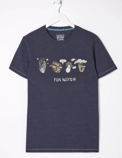 FatFace Fun Guys T-Shirt Navy Marl Best