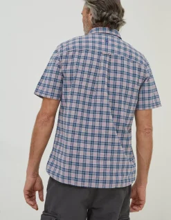 FatFace Galston Check Shirt Lilac Online