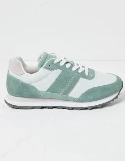 FatFace Georgia Colour Block Runner Trainers Green Outlet