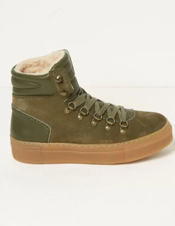 FatFace Georgie Hybrid Hiker Boots Khaki Green Sale