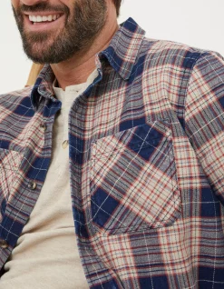 FatFace Glenwood Check Shirt Navy New