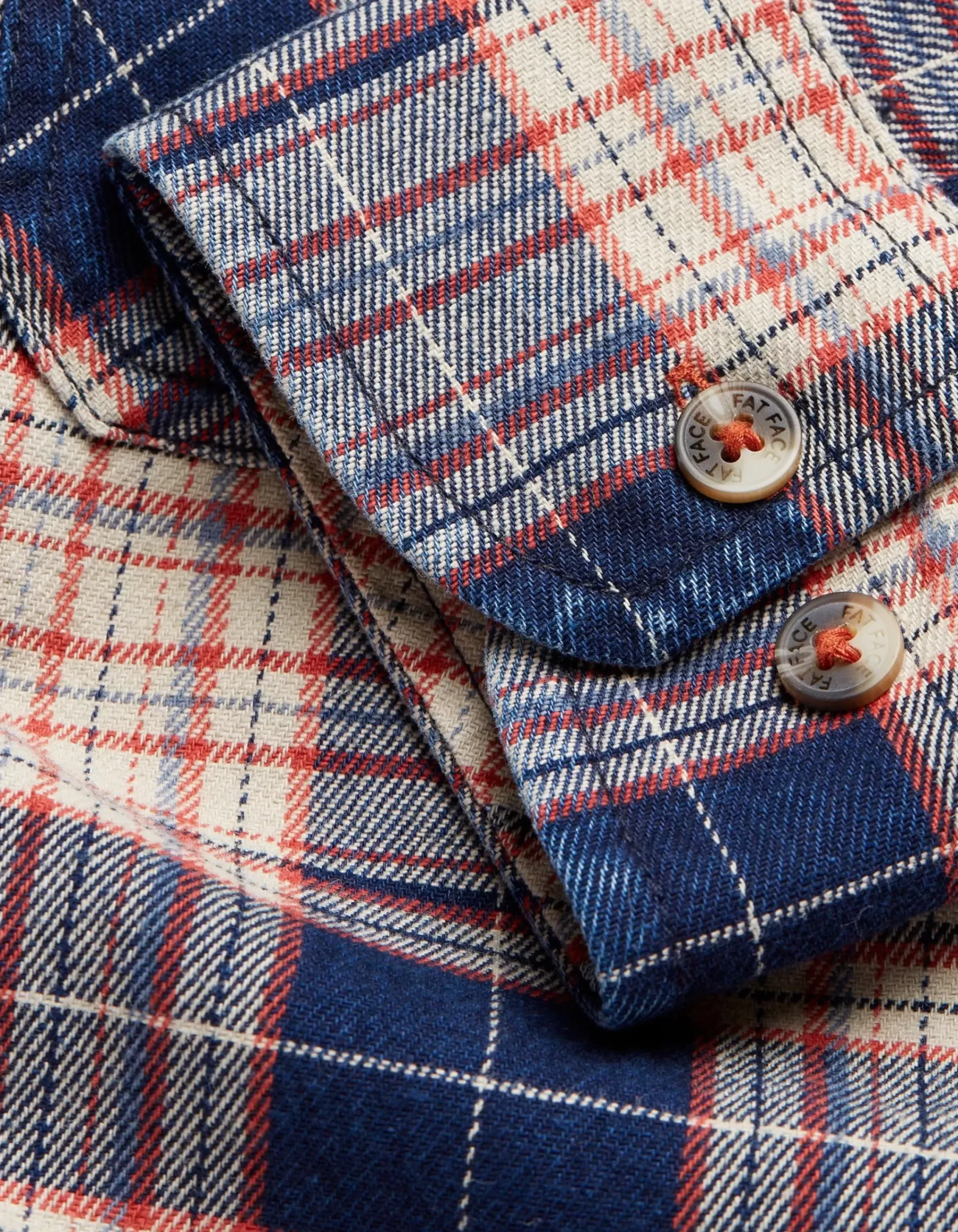 FatFace Glenwood Check Shirt Navy New