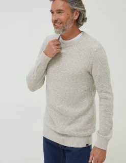 FatFace Hadleigh Jumper Oatmeal Hot