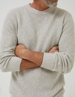 FatFace Hadleigh Jumper Oatmeal Hot