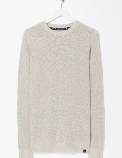 FatFace Hadleigh Jumper Oatmeal Hot