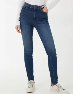 FatFace Harlow High Waist Stretch Skinny Jeans Bluevintage Best