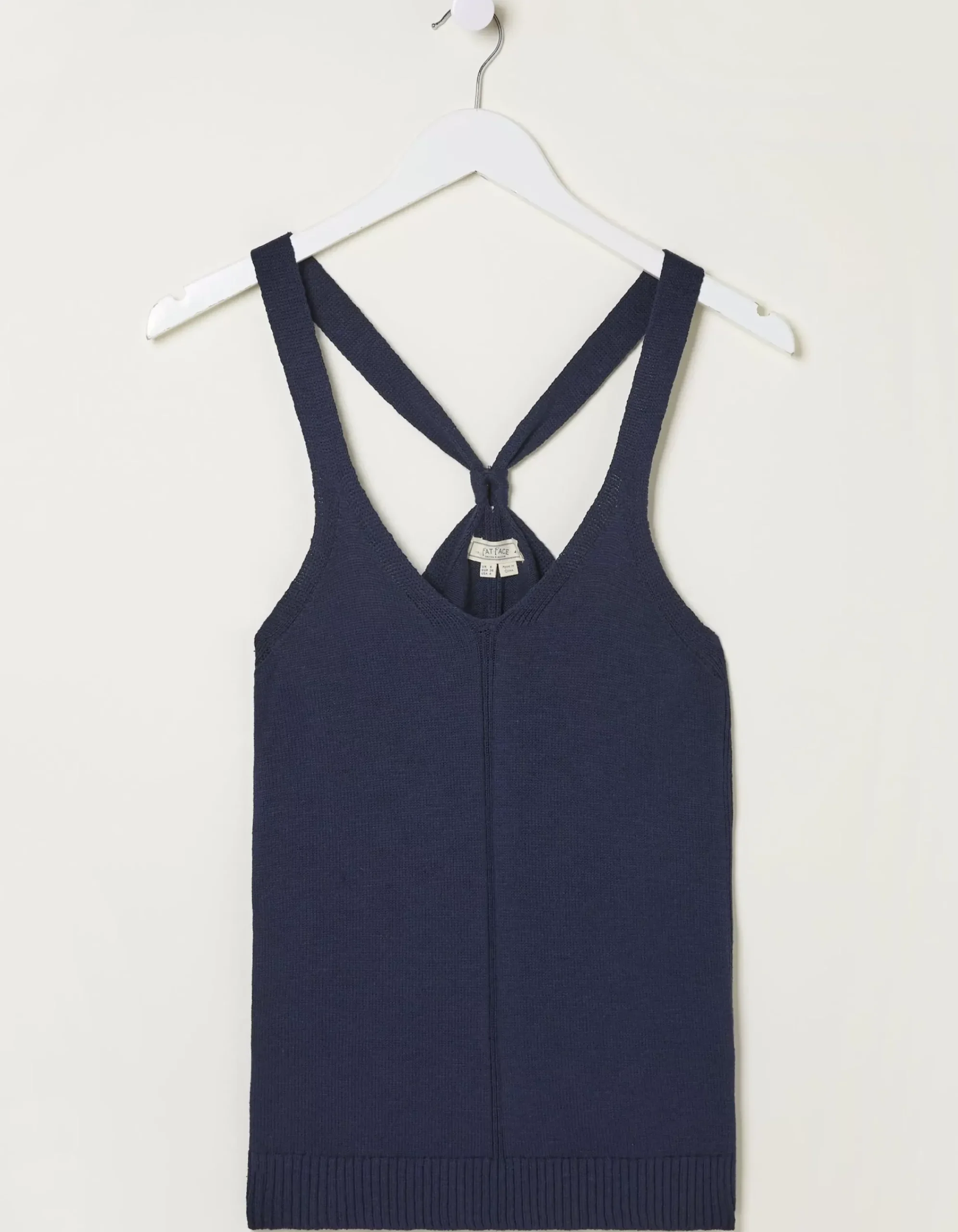 FatFace Harriet Halter Top Navy Outlet
