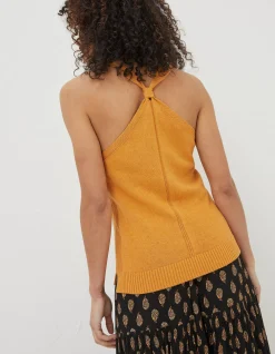 FatFace Harriet Halter Top Yellow