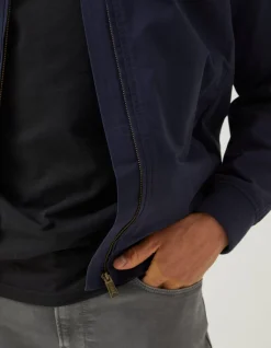 FatFace Harrington Bomber Jacket Navy Discount