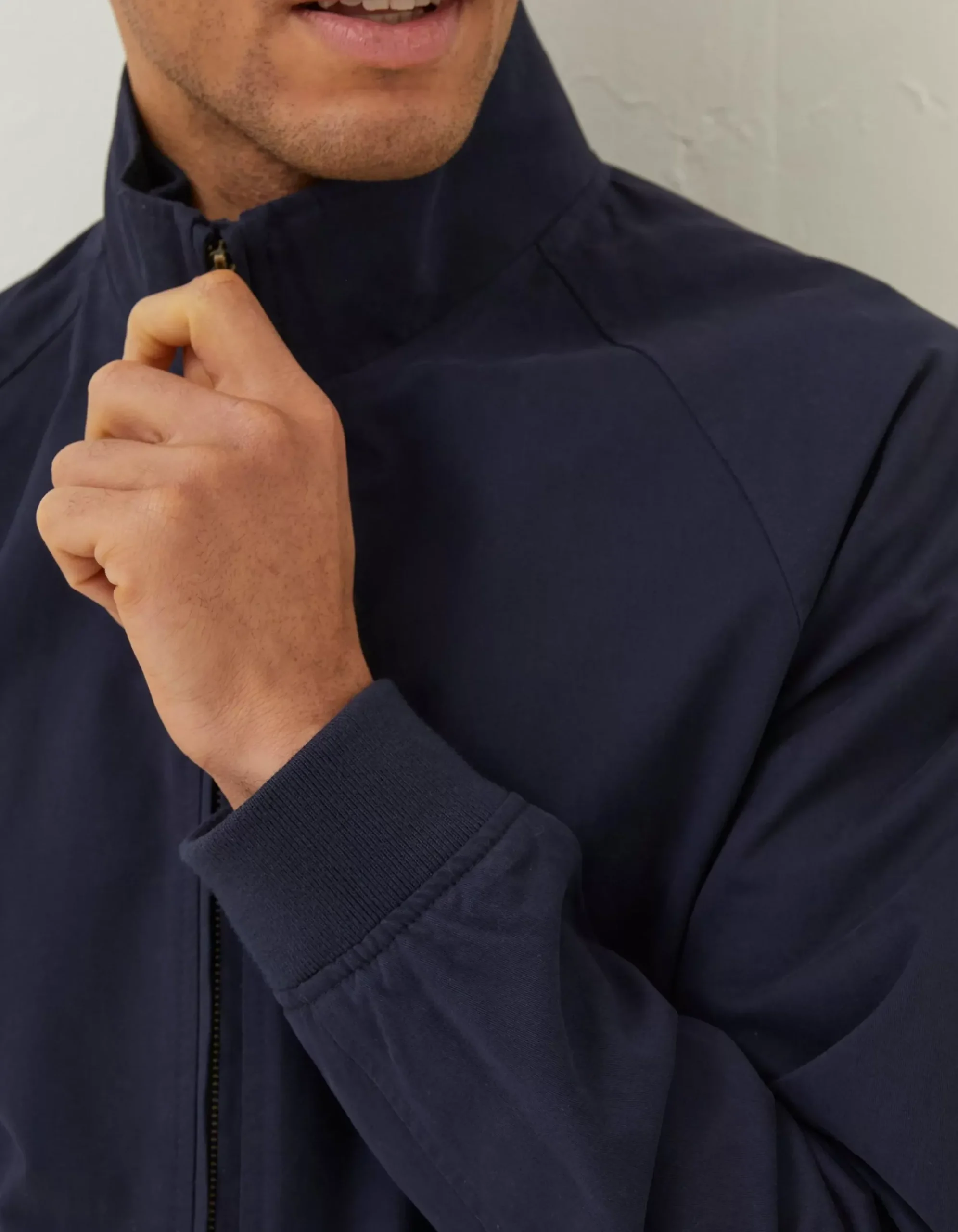 FatFace Harrington Bomber Jacket Navy Discount