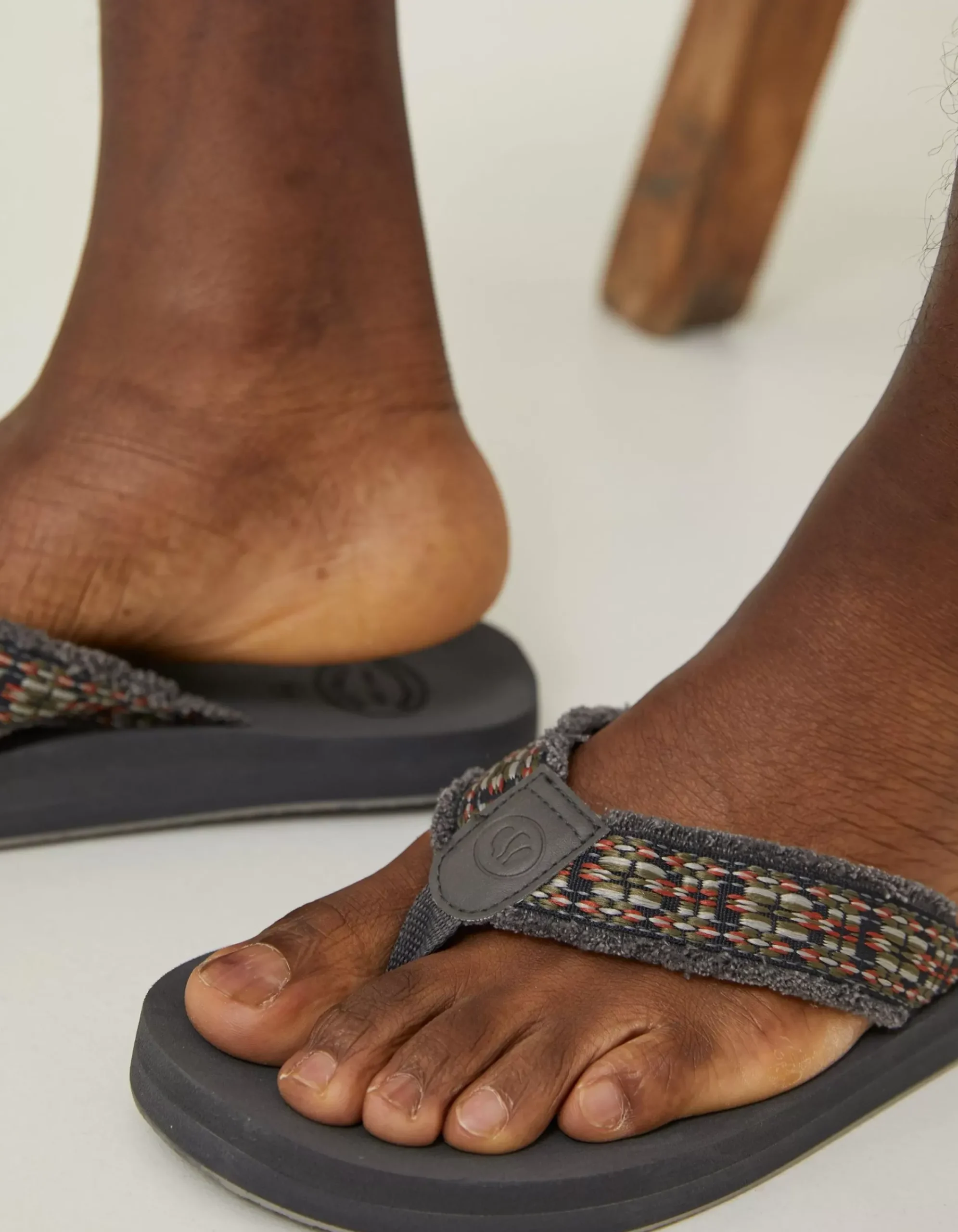 FatFace Harris Flip Flop Grey Sale