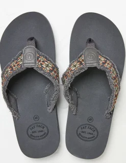 FatFace Harris Flip Flop Grey Sale