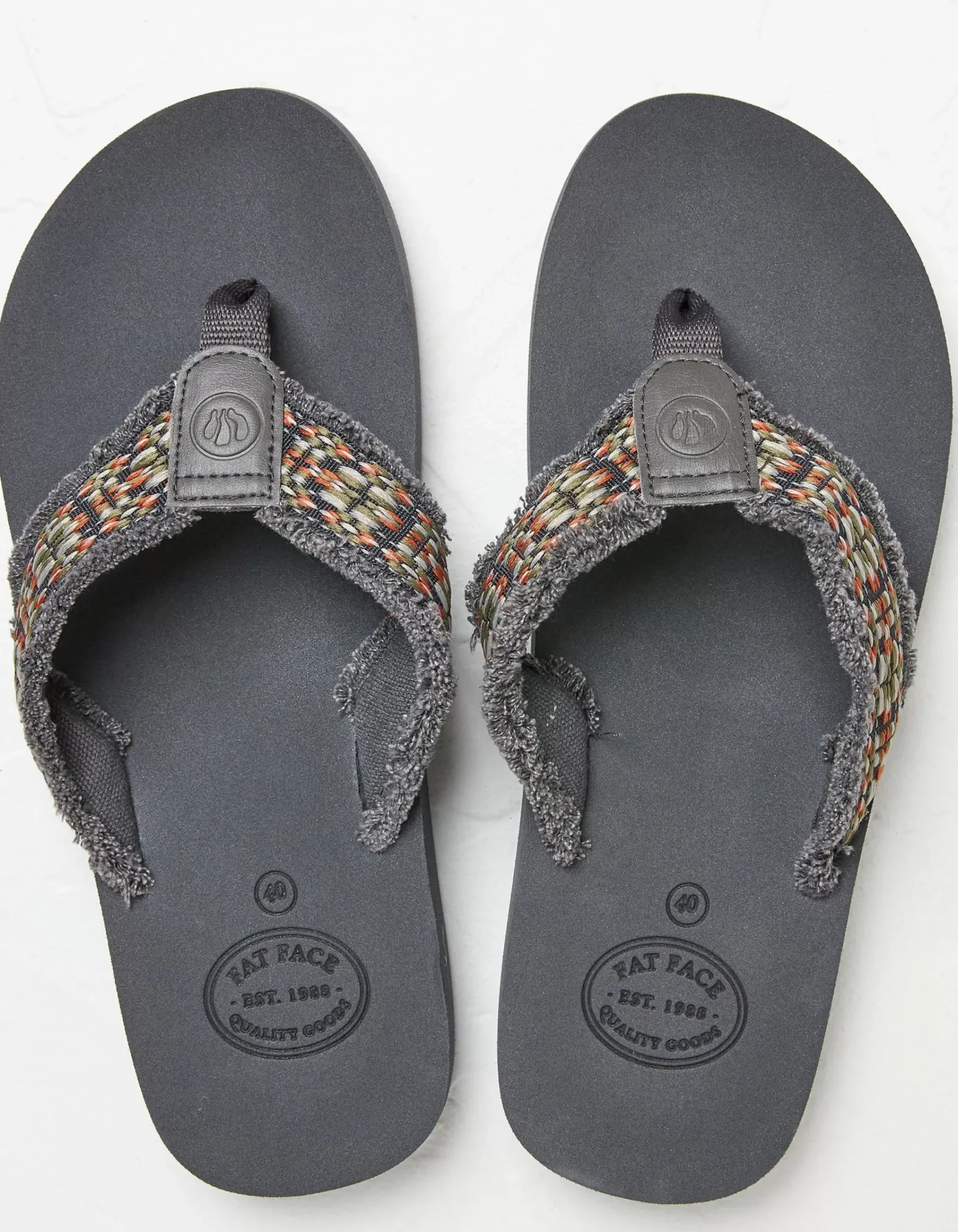 FatFace Harris Flip Flop Grey Sale