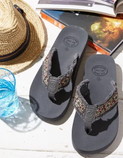 FatFace Harris Flip Flop Grey Sale