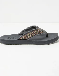FatFace Harris Flip Flop Grey Sale