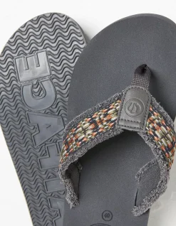 FatFace Harris Flip Flop Grey Sale