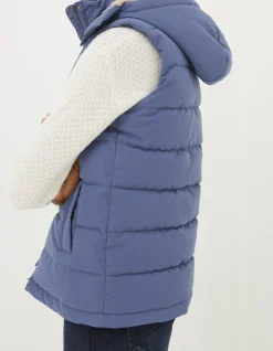 FatFace Hayley Gilet Washed Blue Online