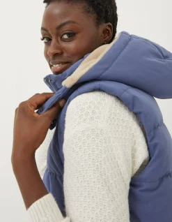 FatFace Hayley Gilet Washed Blue Online