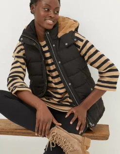 FatFace Hayley Gilet Black Hot