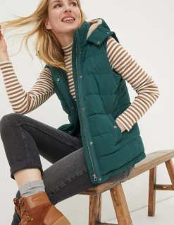 FatFace Hayley Gilet Dark Teal Discount