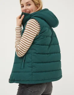 FatFace Hayley Gilet Dark Teal Discount
