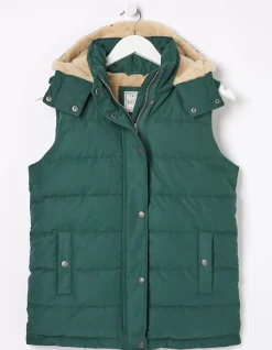 FatFace Hayley Gilet Dark Teal Discount