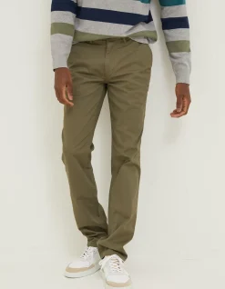 FatFace Heyshott Slim Stretch Chino Dark Green Sale