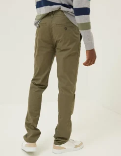 FatFace Heyshott Slim Stretch Chino Dark Green Sale